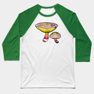 Red Cracking Bolete Baseball T-Shirt